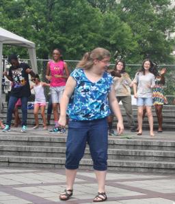 Me dancing like no one's watching (even though everyone was watching).